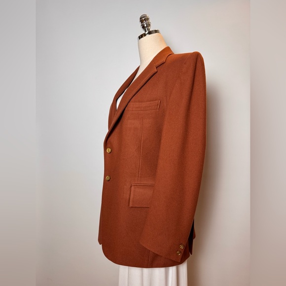 Vintage Yves Saint Laurent Wool Blazer Tailored Oversized Fit - Picture 4 of 11